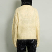 Load image into Gallery viewer, VINTAGE WHITE + WARREN MOHAIR SWEATER CARDIGAN | CREAM | S/M