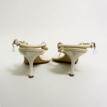 Load image into Gallery viewer, CHRISTIAN DIOR RARE KNOTTED SANDALS | CHAMPAGNE | US 7 1/2