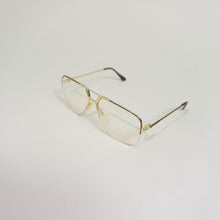Load image into Gallery viewer, 1980’S KARL LAGERFELD MINIMALIST OPTICAL AVIATOR GLASSES | GOLD