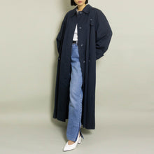Load image into Gallery viewer, VINTAGE KARL LAGERFELD OVERSIZED MAC | NAVY | S-XL