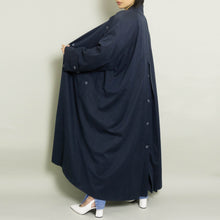 Load image into Gallery viewer, VINTAGE KARL LAGERFELD OVERSIZED MAC | NAVY | S-XL